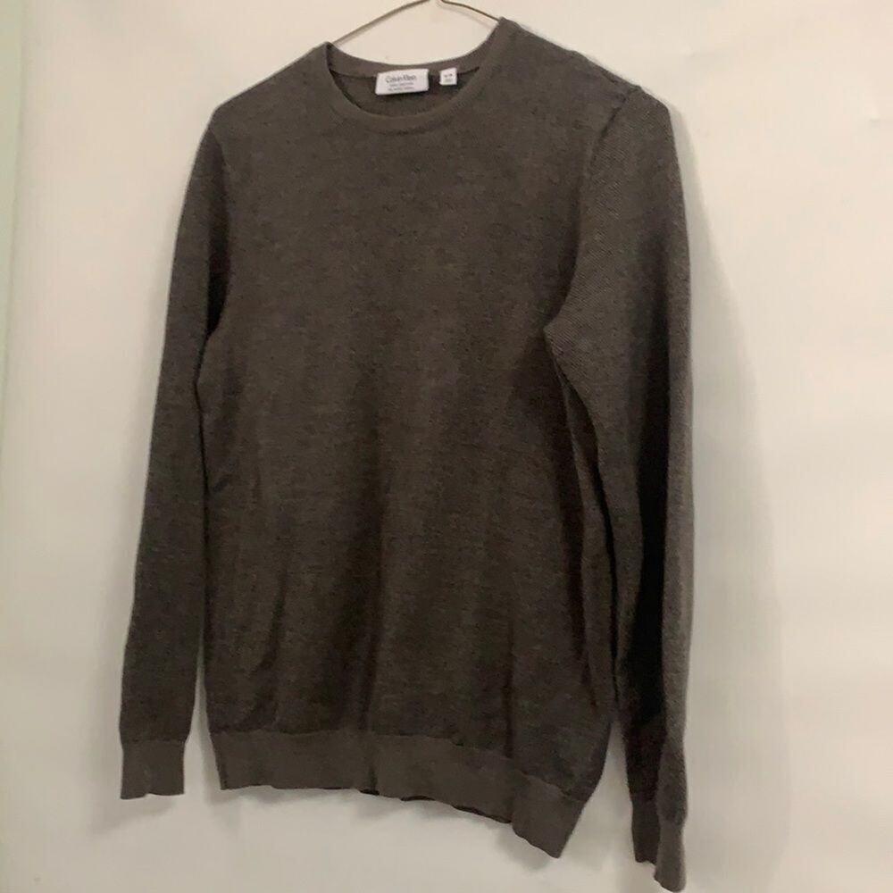 CALVIN KLEIN MEN ITALIAN DYED YARN SWEATER‎ SIZE M